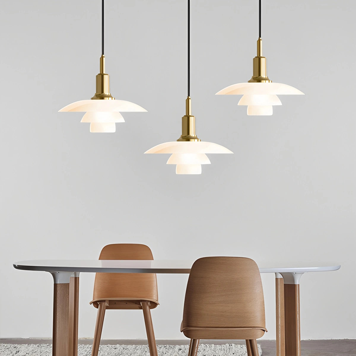 Antizer Danish Designer Glass Pendant Lamp for Kitchen