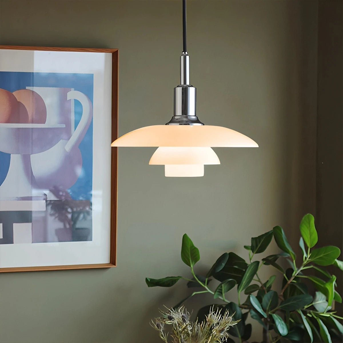 Antizer Danish Designer Glass Pendant Lamp for Kitchen