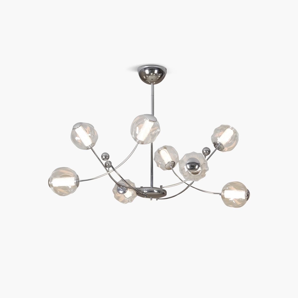 Antizer French Minimalist Glass Ball Chandelier