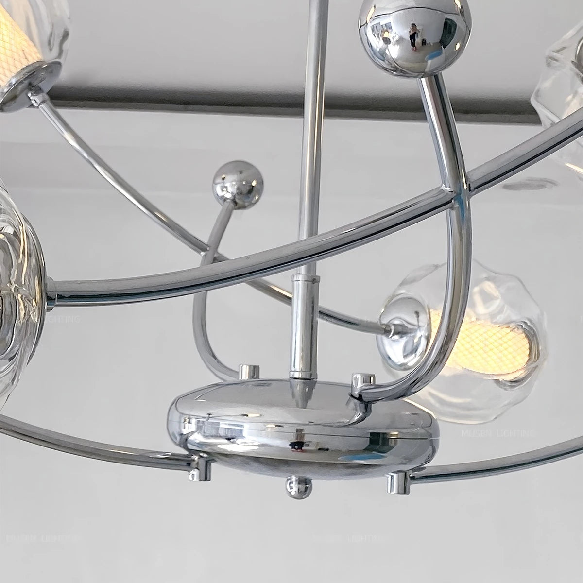 Antizer French Minimalist Glass Ball Chandelier