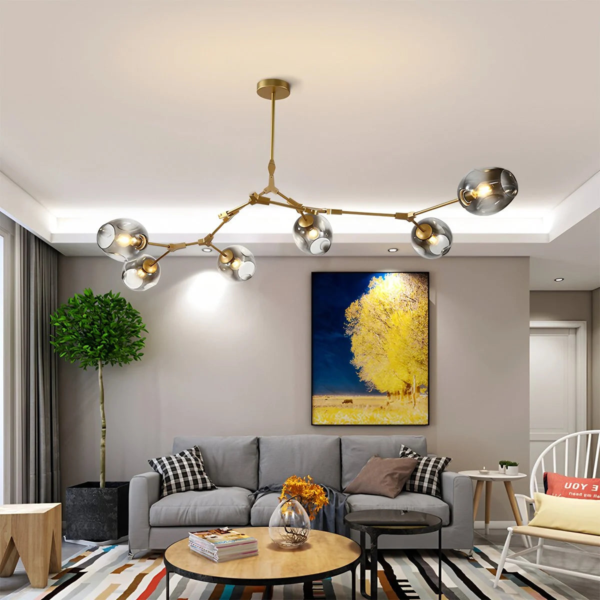 Antizer Freya Modern Glass Chandelier