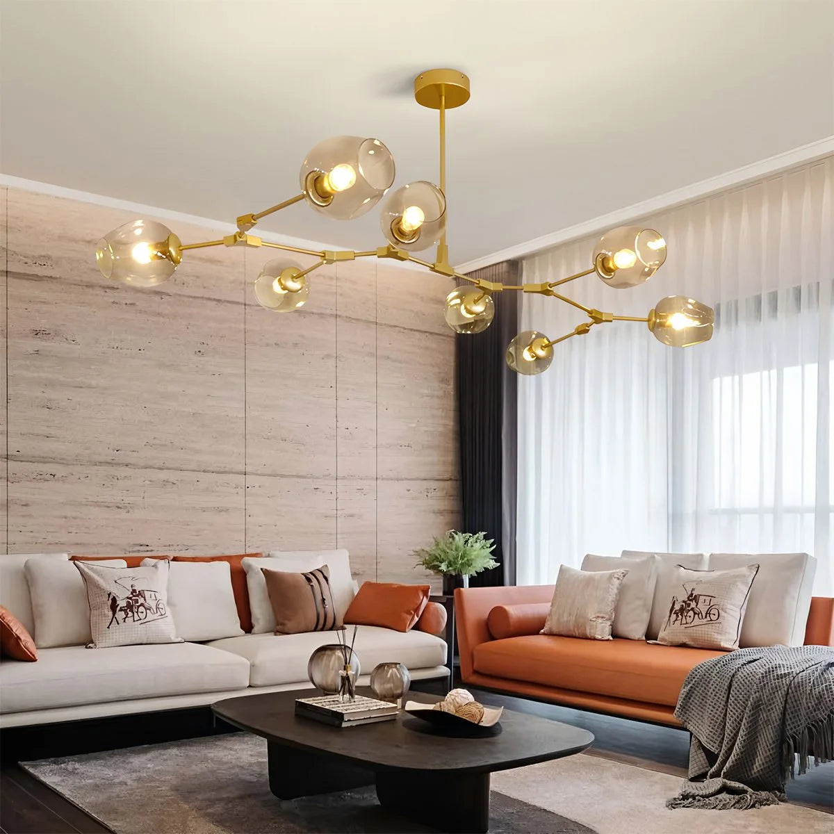 Antizer Freya Modern Glass Chandelier