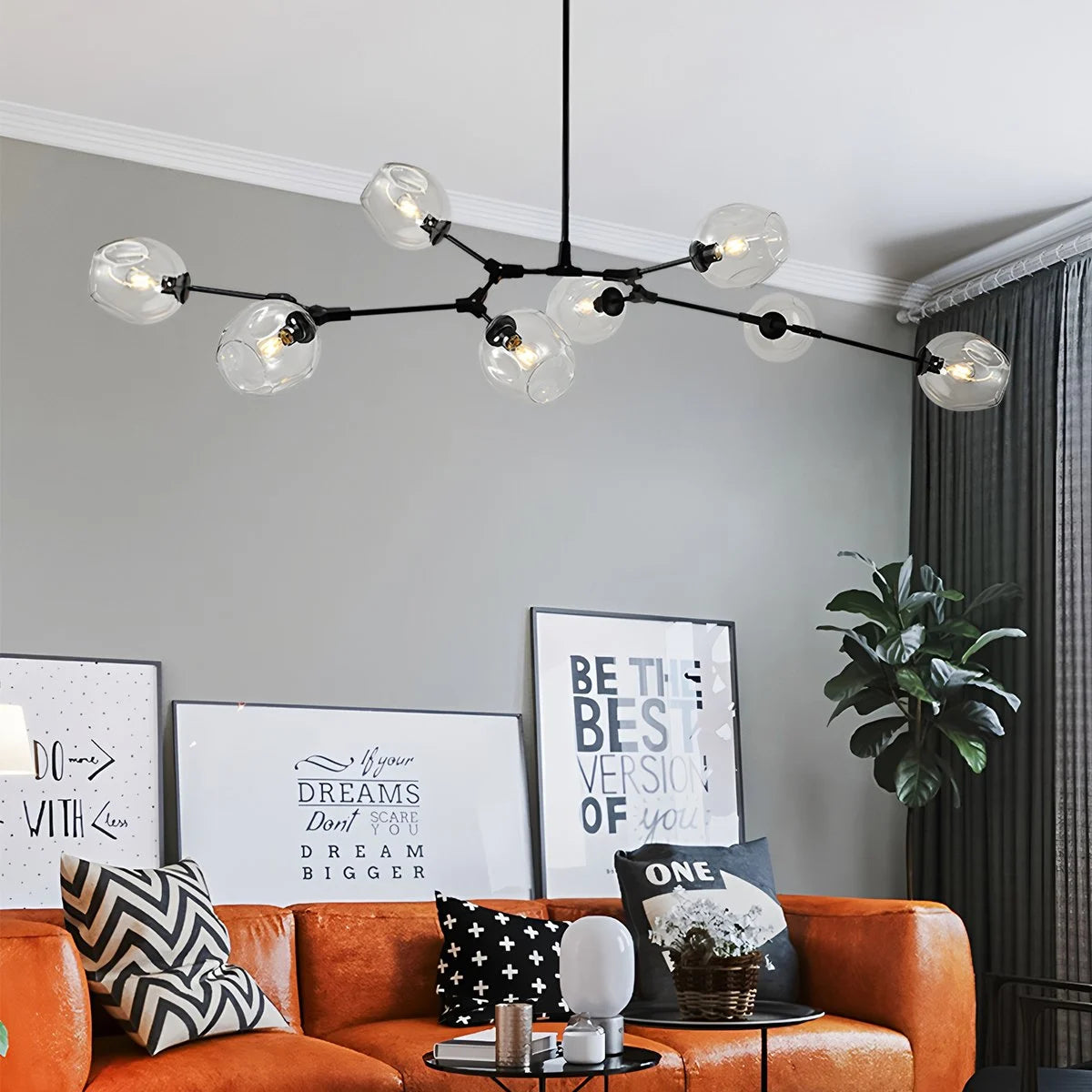 Antizer Freya Modern Glass Chandelier