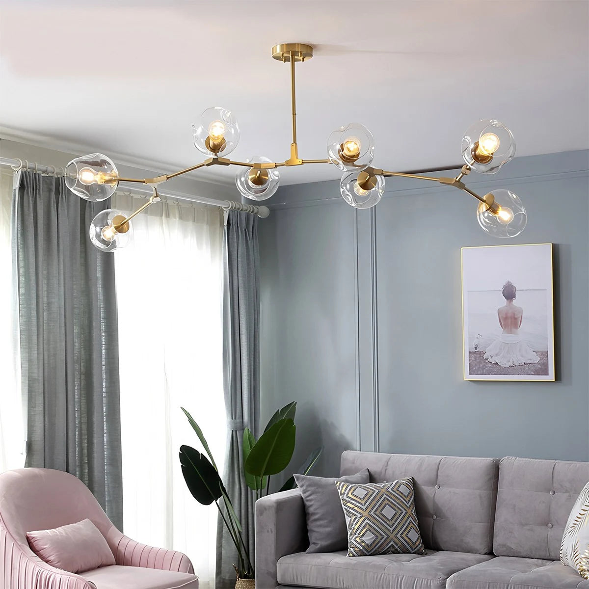 Antizer Freya Modern Glass Chandelier