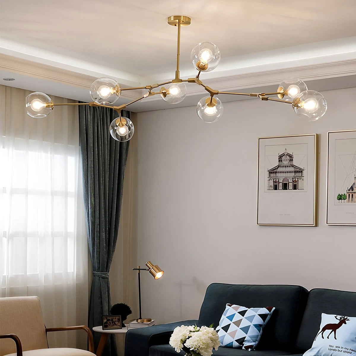 Antizer Freya Modern Glass Chandelier