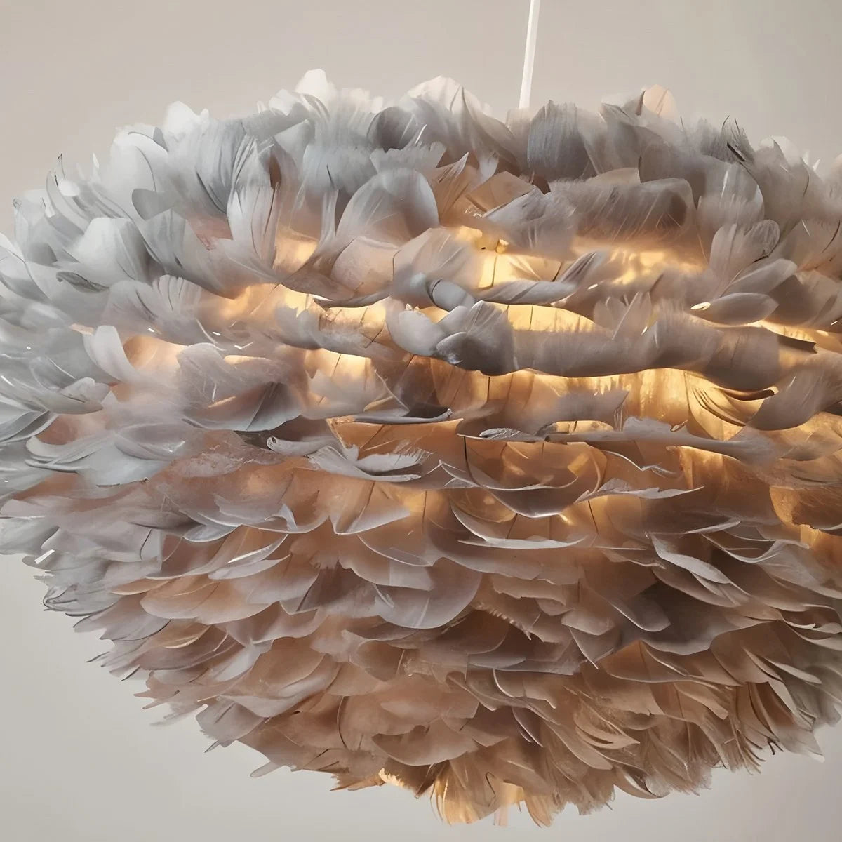 Antizer Goose Feather Pendant Light for Bedroom