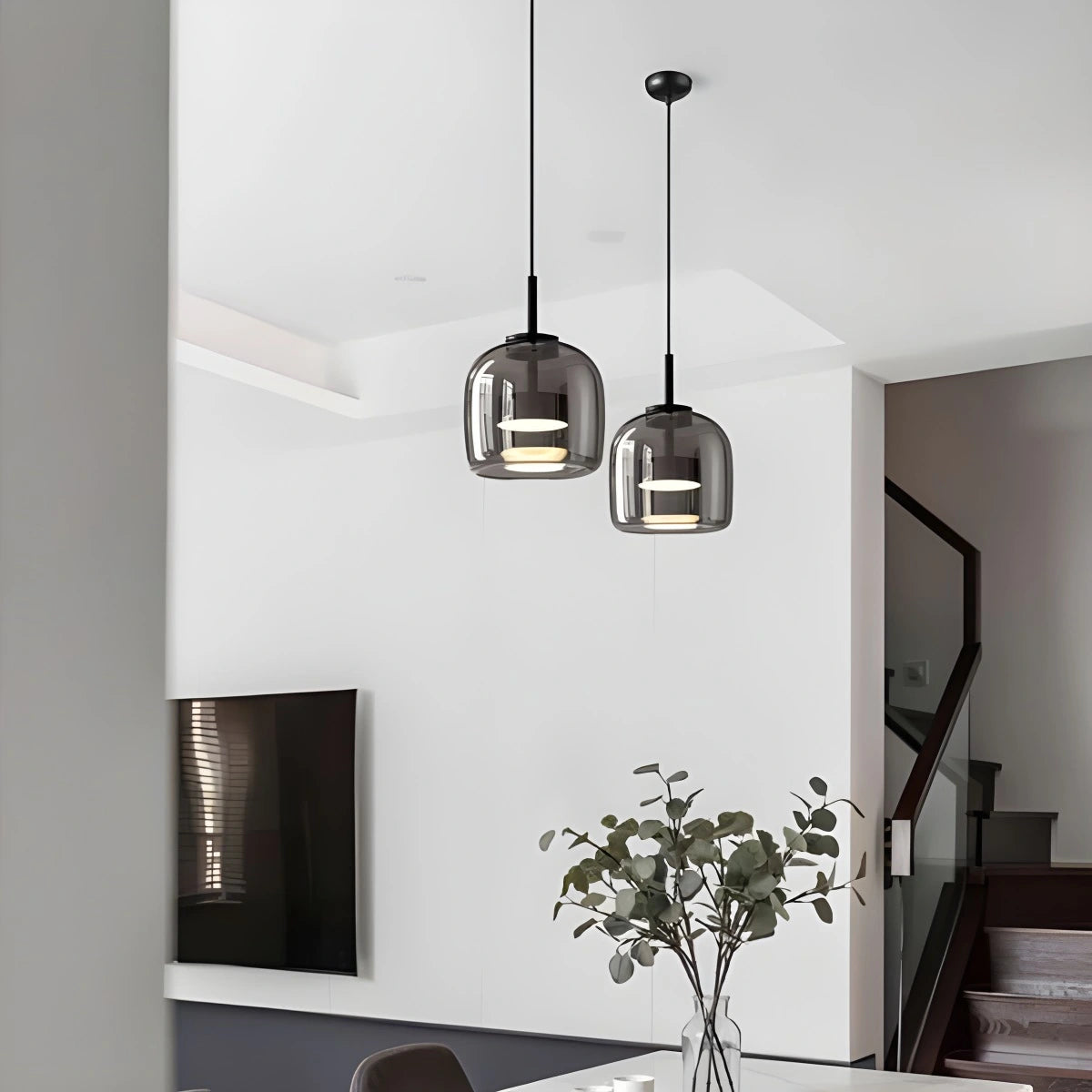 Antizer Morden Glass Pendant Light for Dining Room