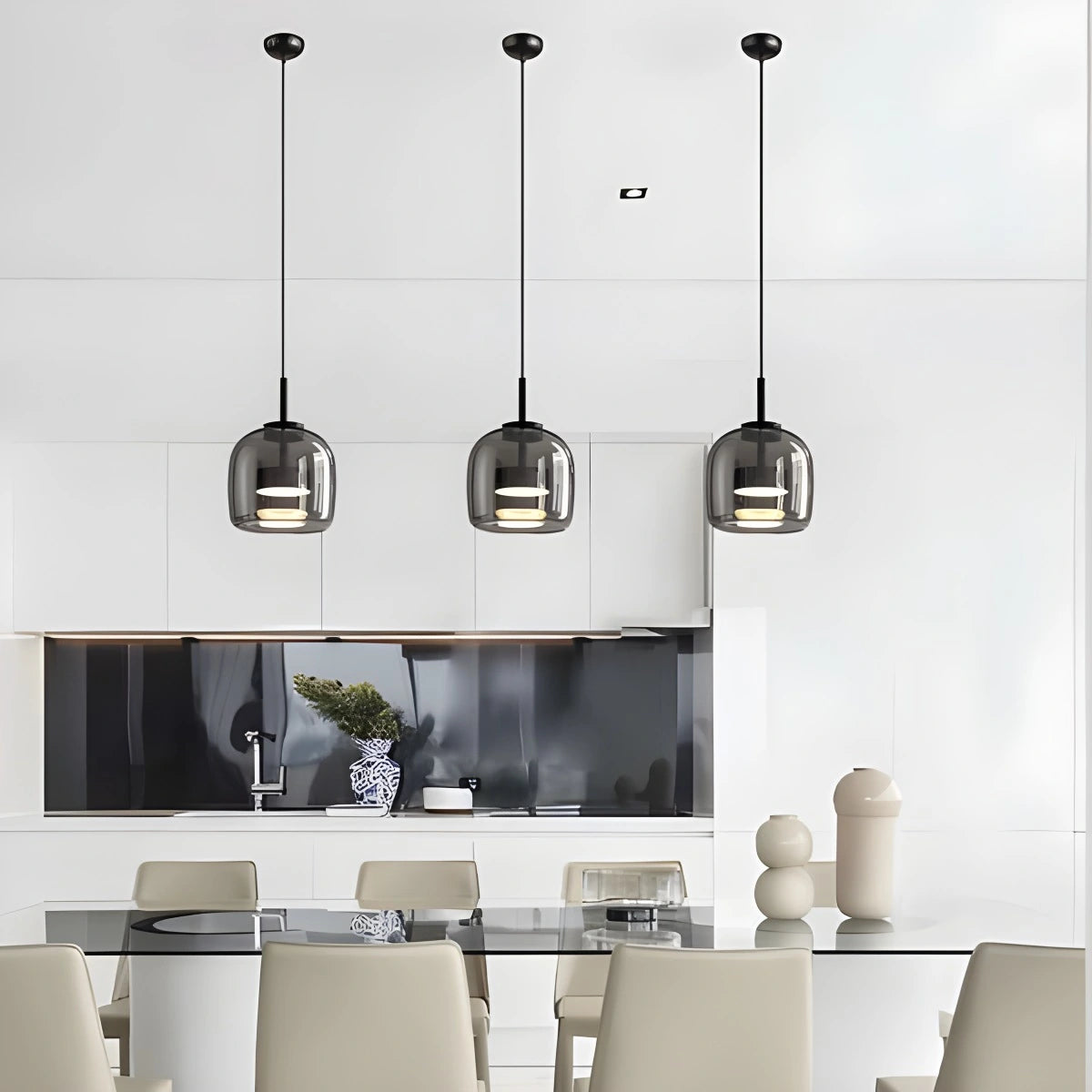 Antizer Morden Glass Pendant Light for Dining Room