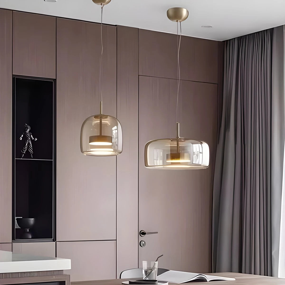 Antizer Morden Glass Pendant Light for Dining Room