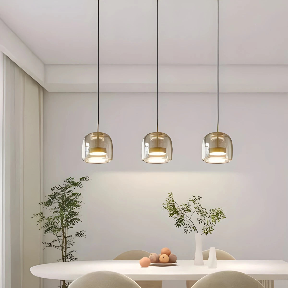 Antizer Morden Glass Pendant Light for Dining Room