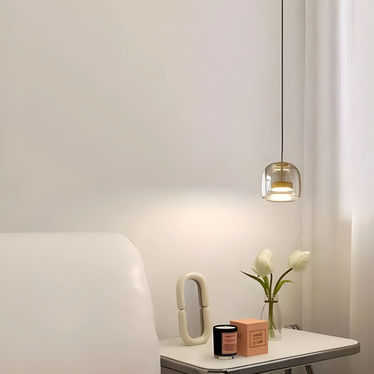 Antizer Morden Glass Pendant Light for Dining Room