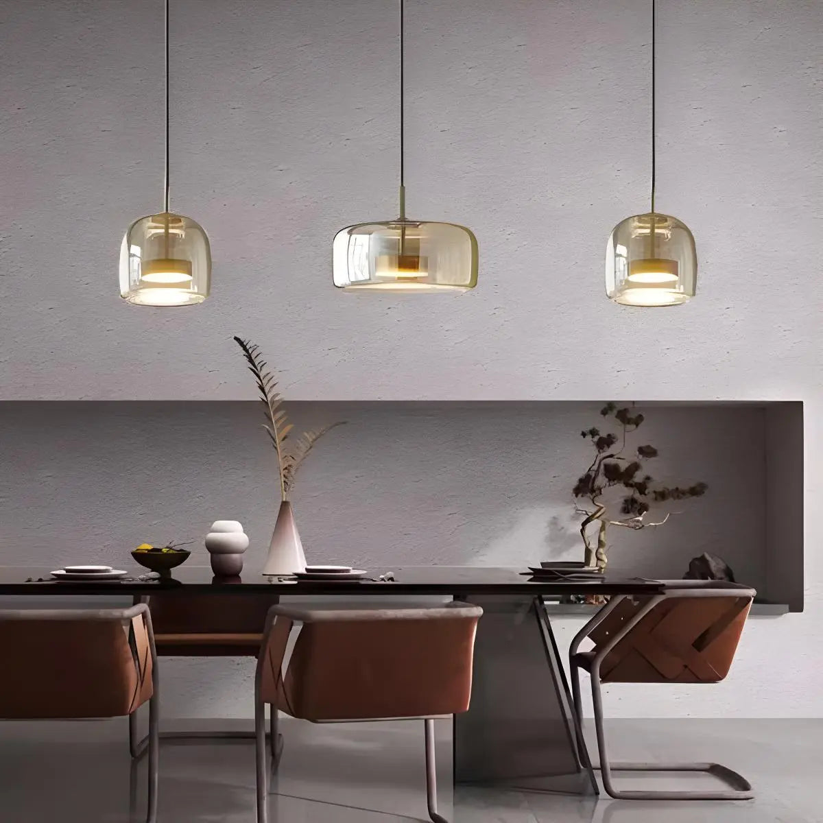 Antizer Morden Glass Pendant Light for Dining Room