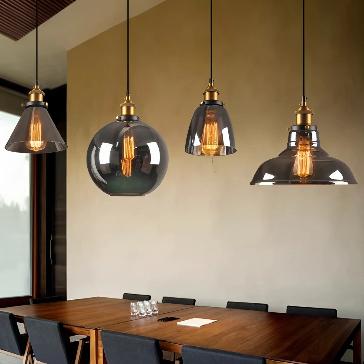 Antizer Mabel Glass Pendant Light for Kitchen Island