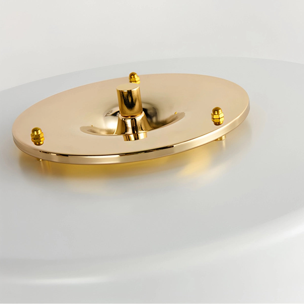 Antizer Mid-Century Round Table Lamp with Pull Chain