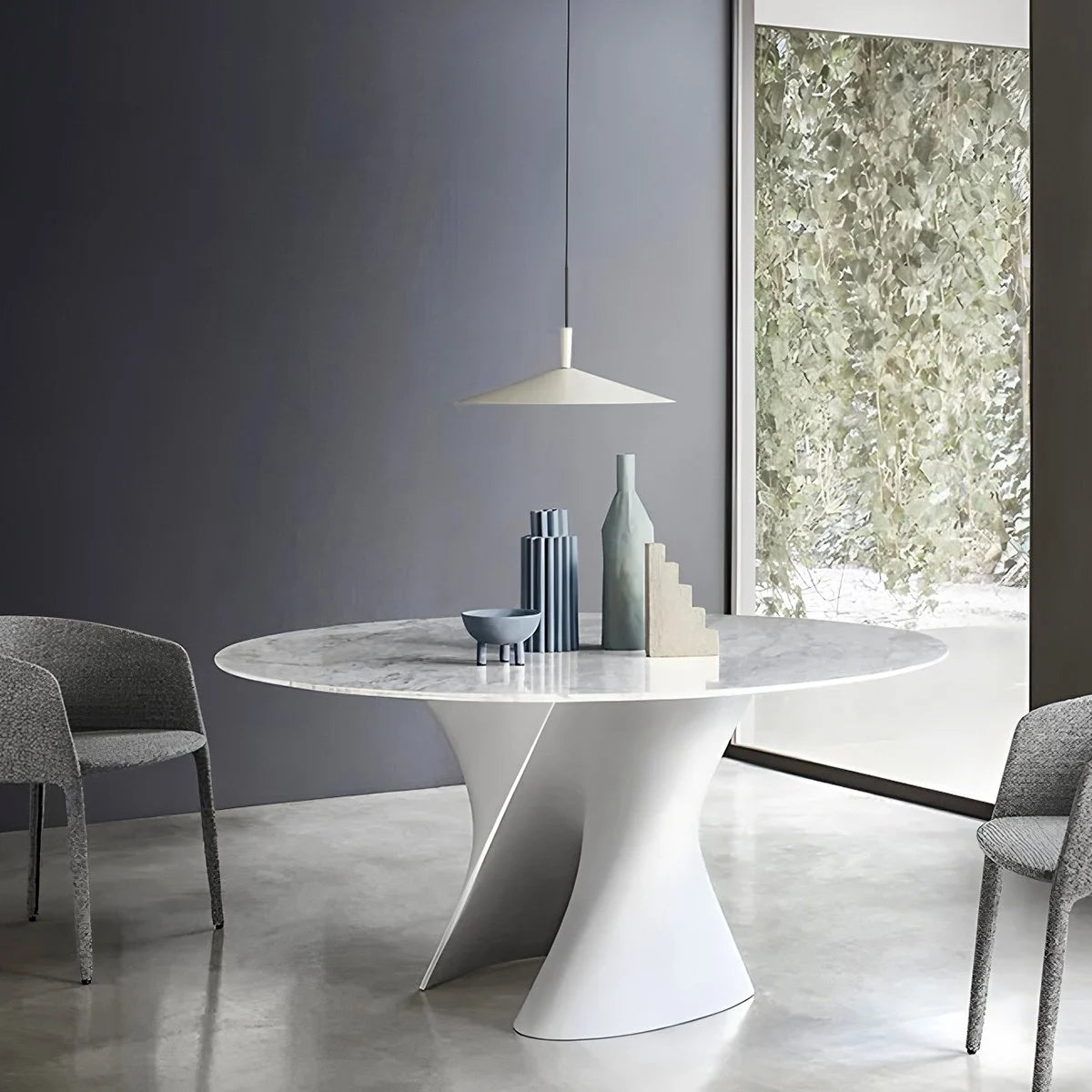 Antizer Minimalist Flying Saucer Pendant Light for Dining Room