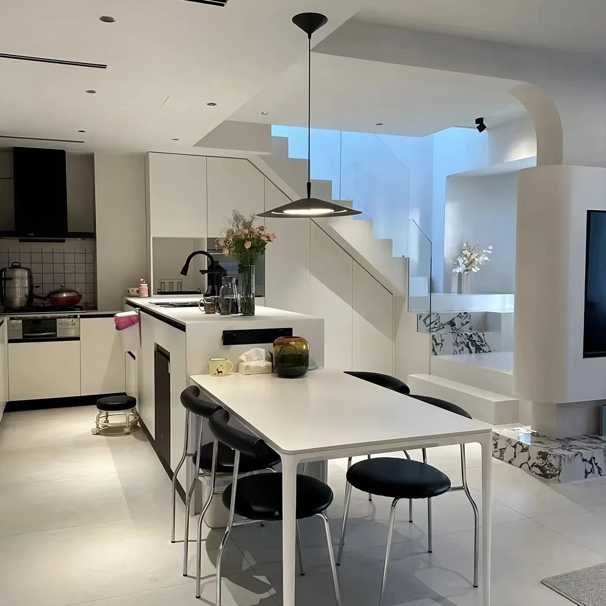 Antizer Minimalist Flying Saucer Pendant Light for Dining Room