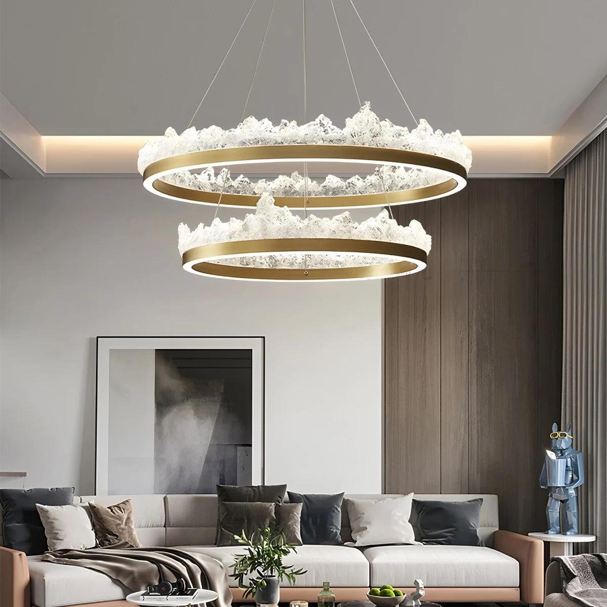 Antizer Modern Light Luxury Iceberg Chandelier