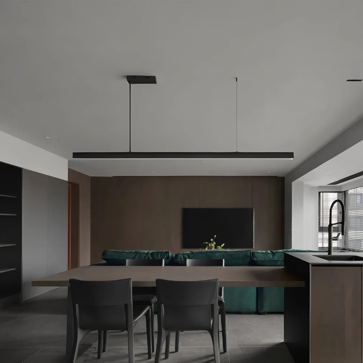 Antizer Modern Linear Pendant Light for Kitchen Island