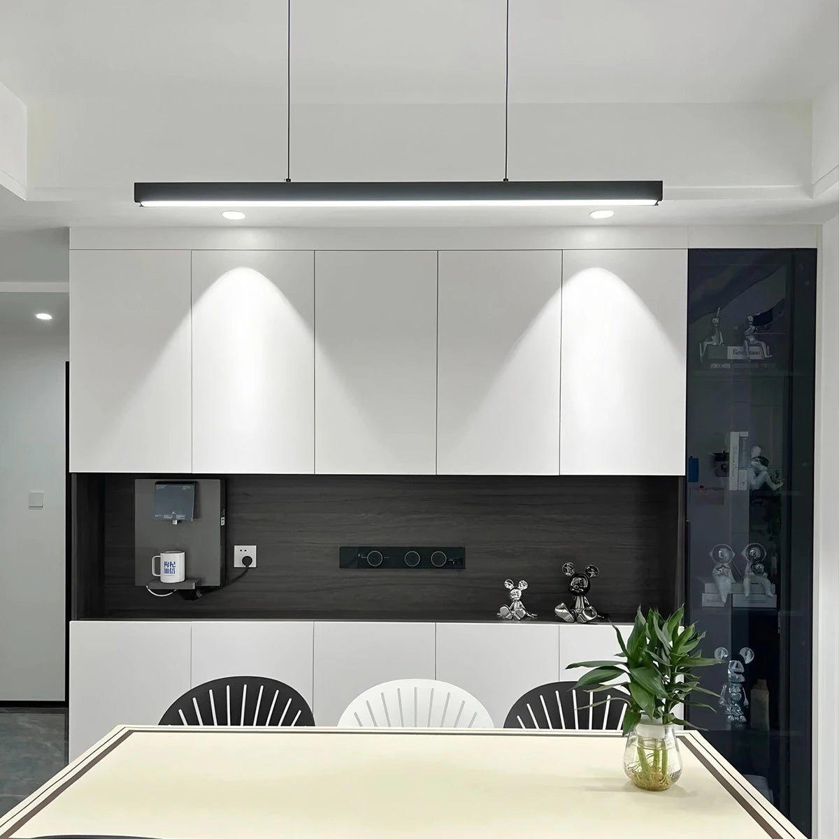 Antizer Modern Linear Pendant Light for Kitchen Island
