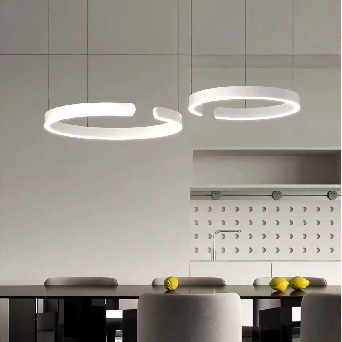 Antizer Modern Ring LED Chandelier for Living Room