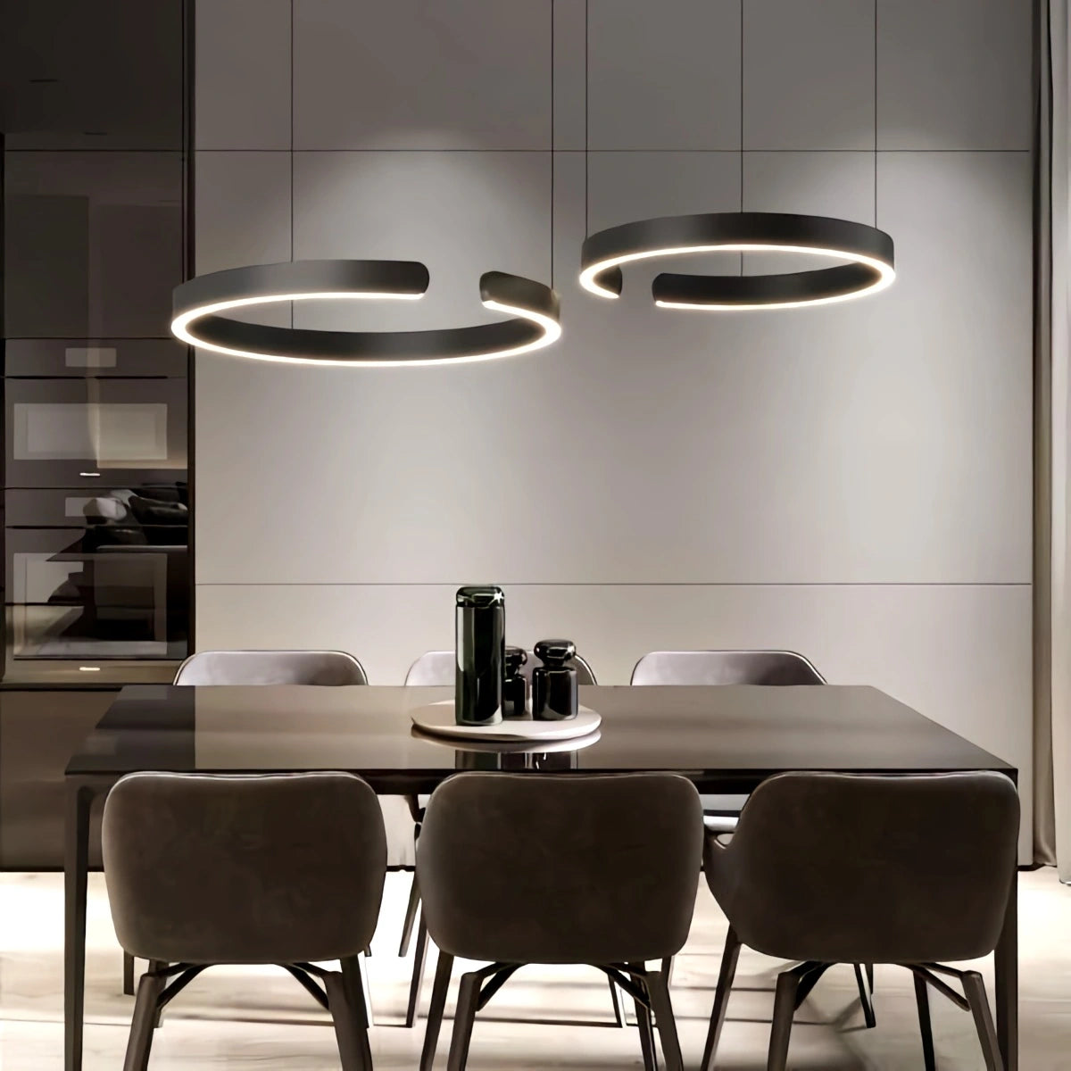 Antizer Modern Ring LED Chandelier for Living Room