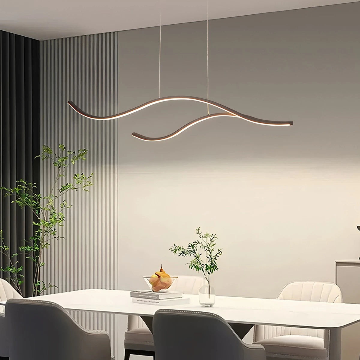 Antizer Modern Waves Hanging Pendant Light