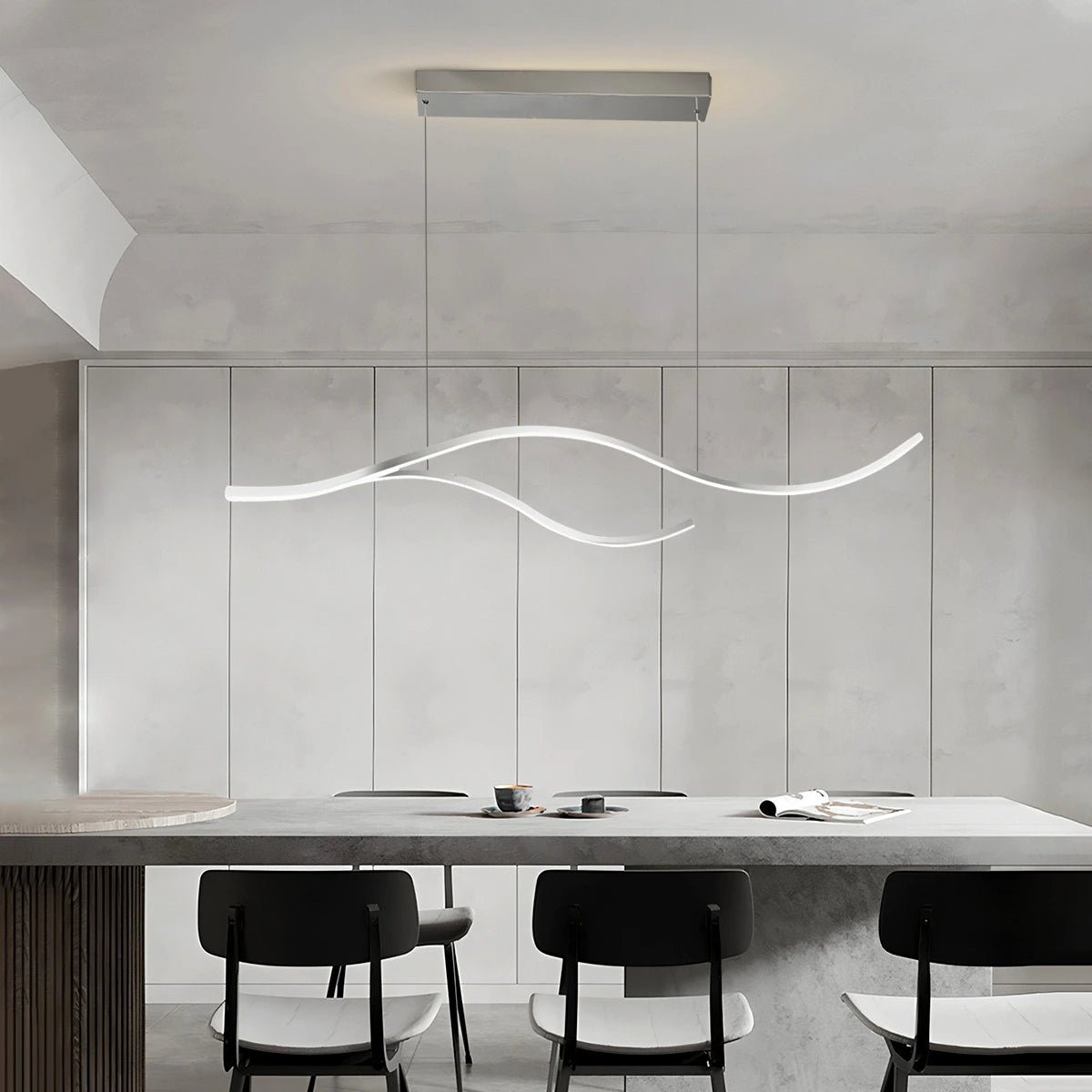 Antizer Modern Waves Hanging Pendant Light