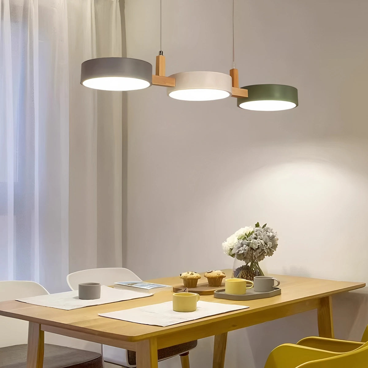 Antizer Rangeen Disc Splicing Pendant Light for Dining Room