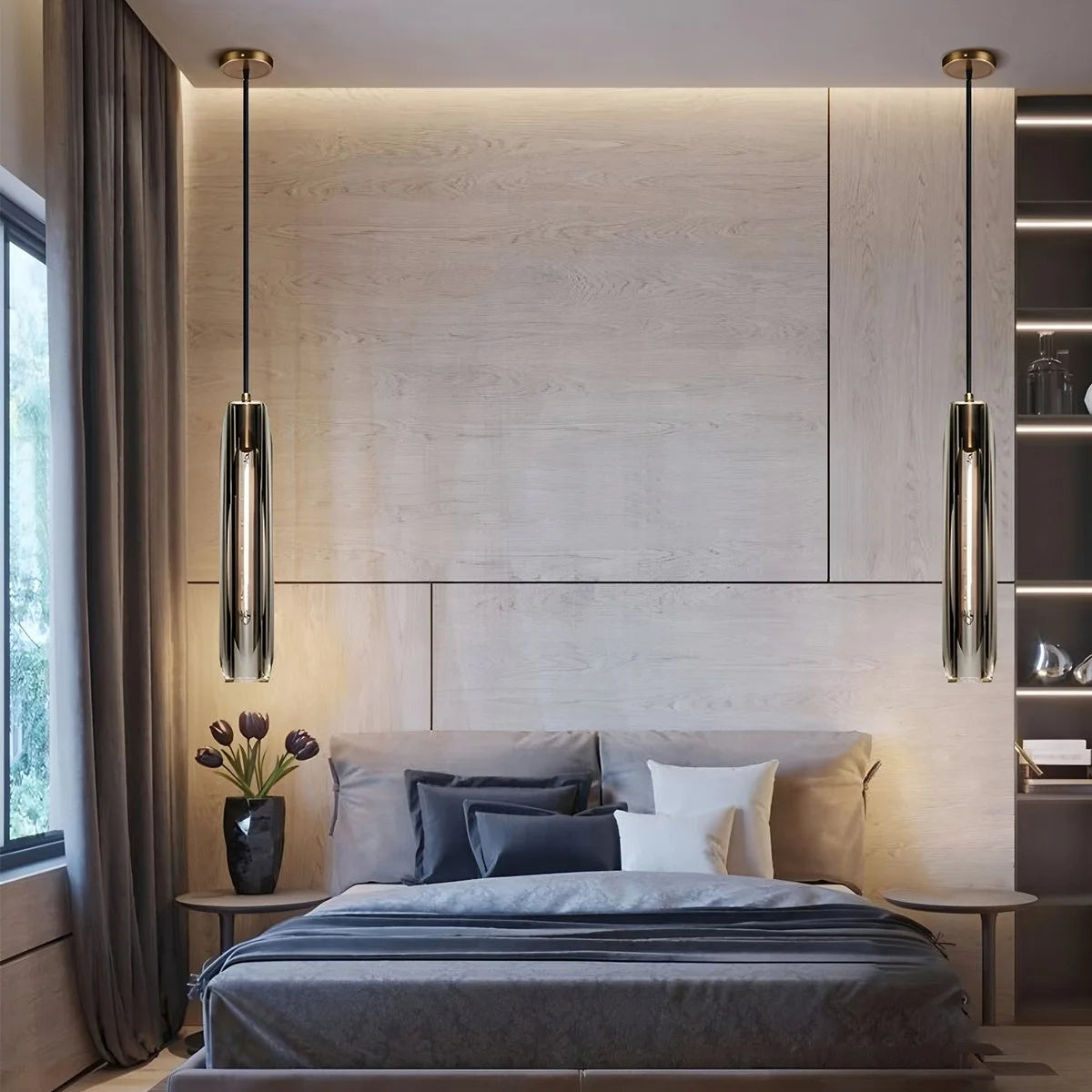 Antizer Rod Light Elegant Post Modern Pendant Light