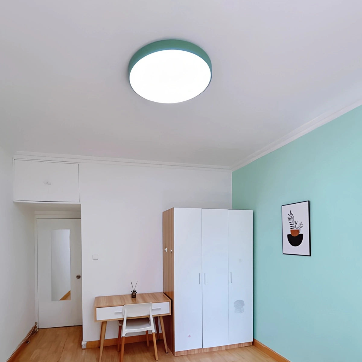 Antizer LED Minimalist Circular Macaron Ceiling Light