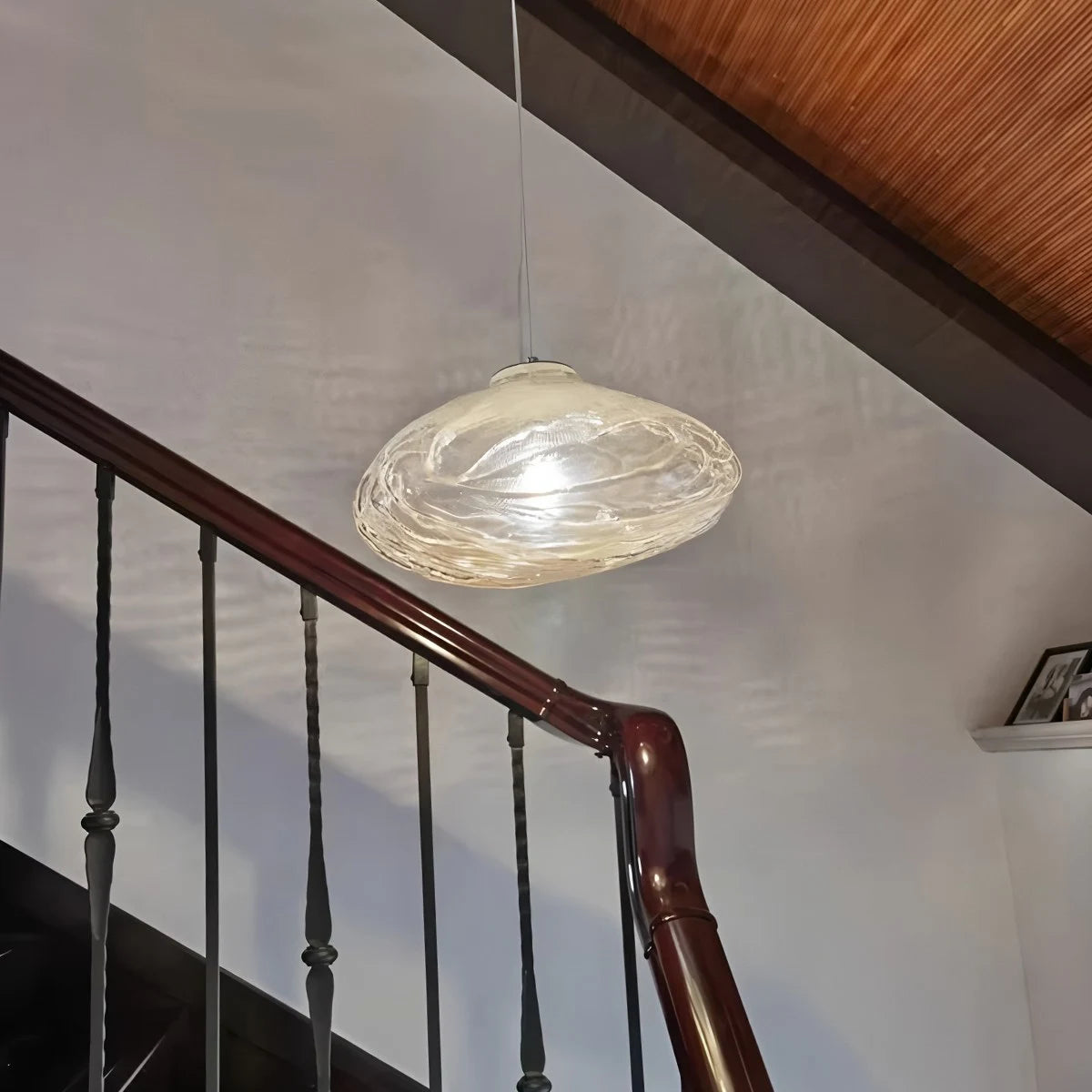 Antizer Light Luxury Cloud Shape Glass Pendant Light