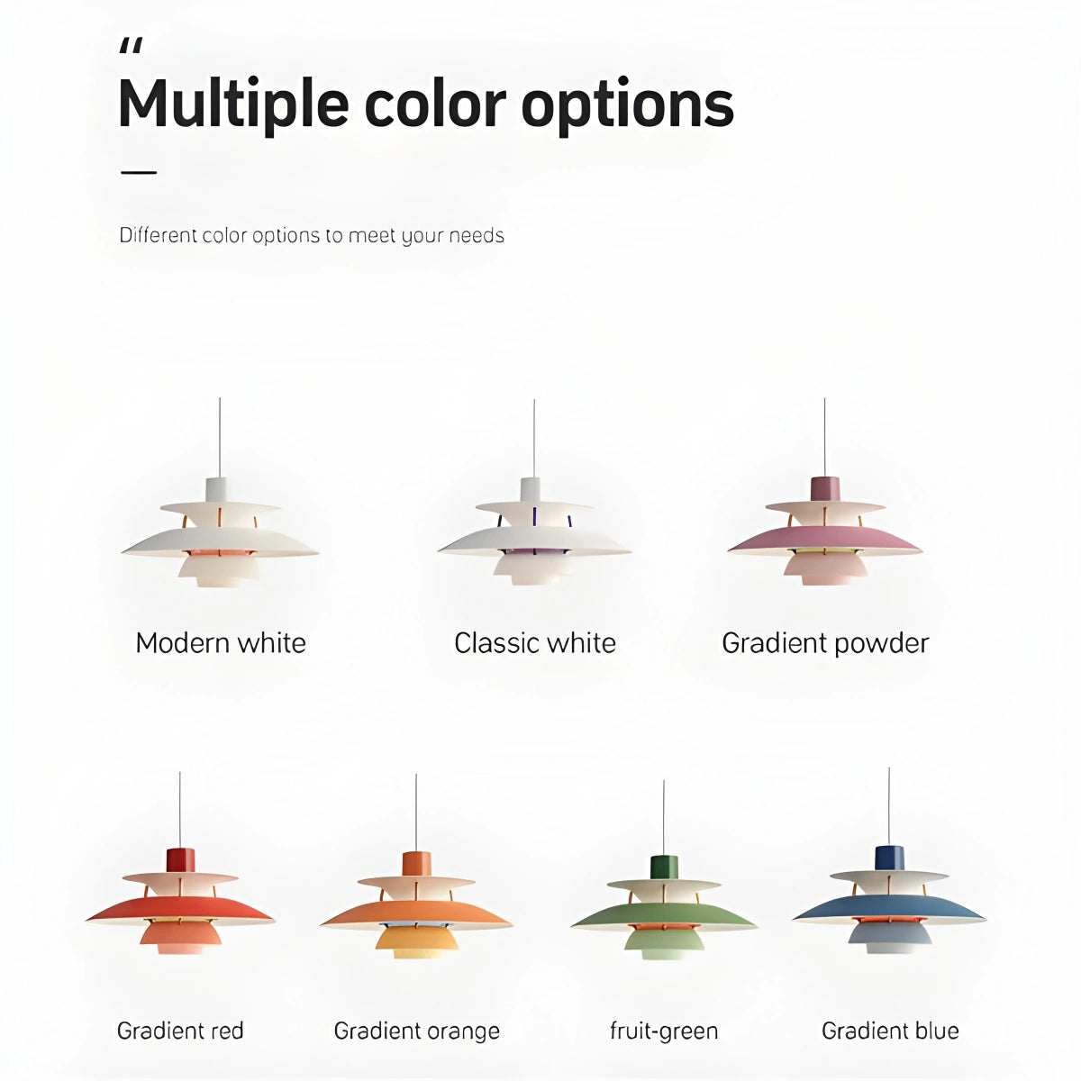 Antizer Modern Nordic Style Multi-layer Hanging Pendant Lamp