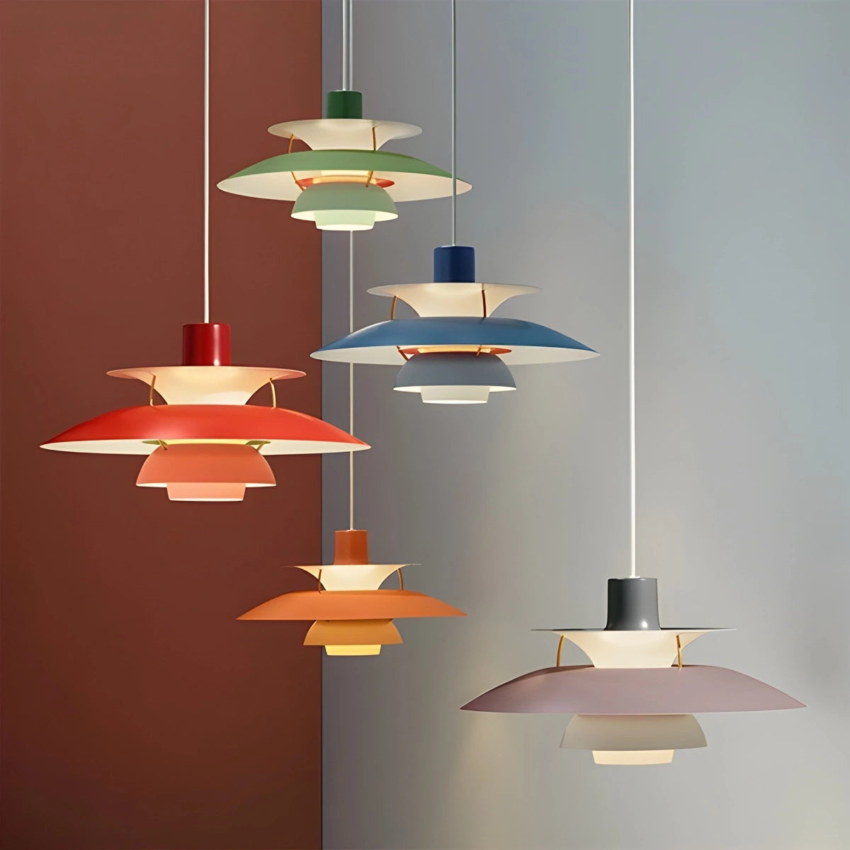 Antizer Modern Nordic Style Multi-layer Hanging Pendant Lamp