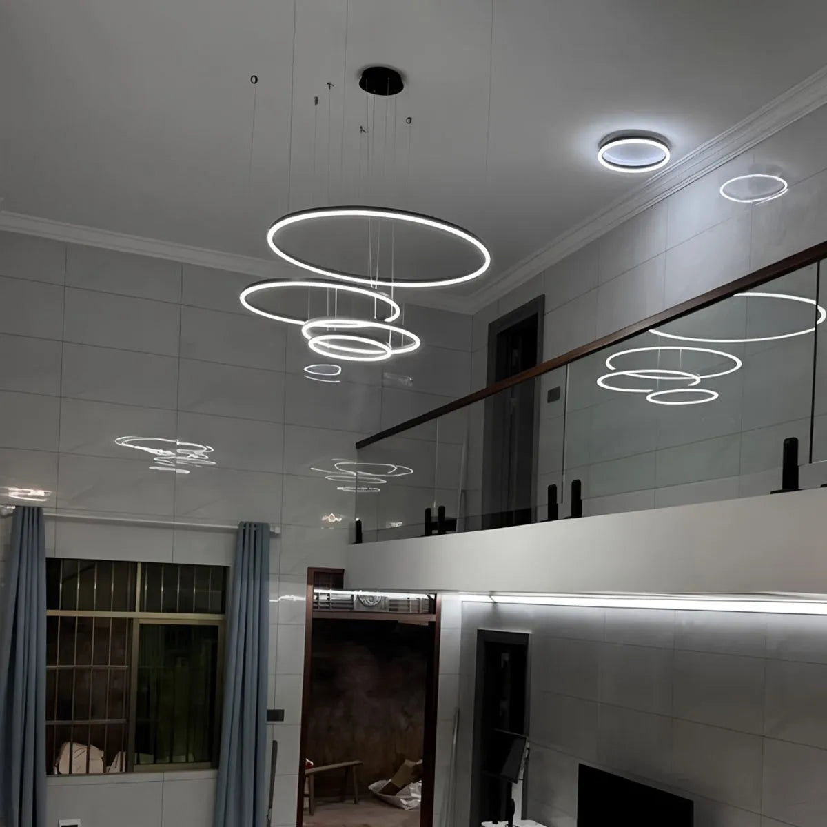 Antizer Modern Wireless Ring Chandelier Ceiling Lamp