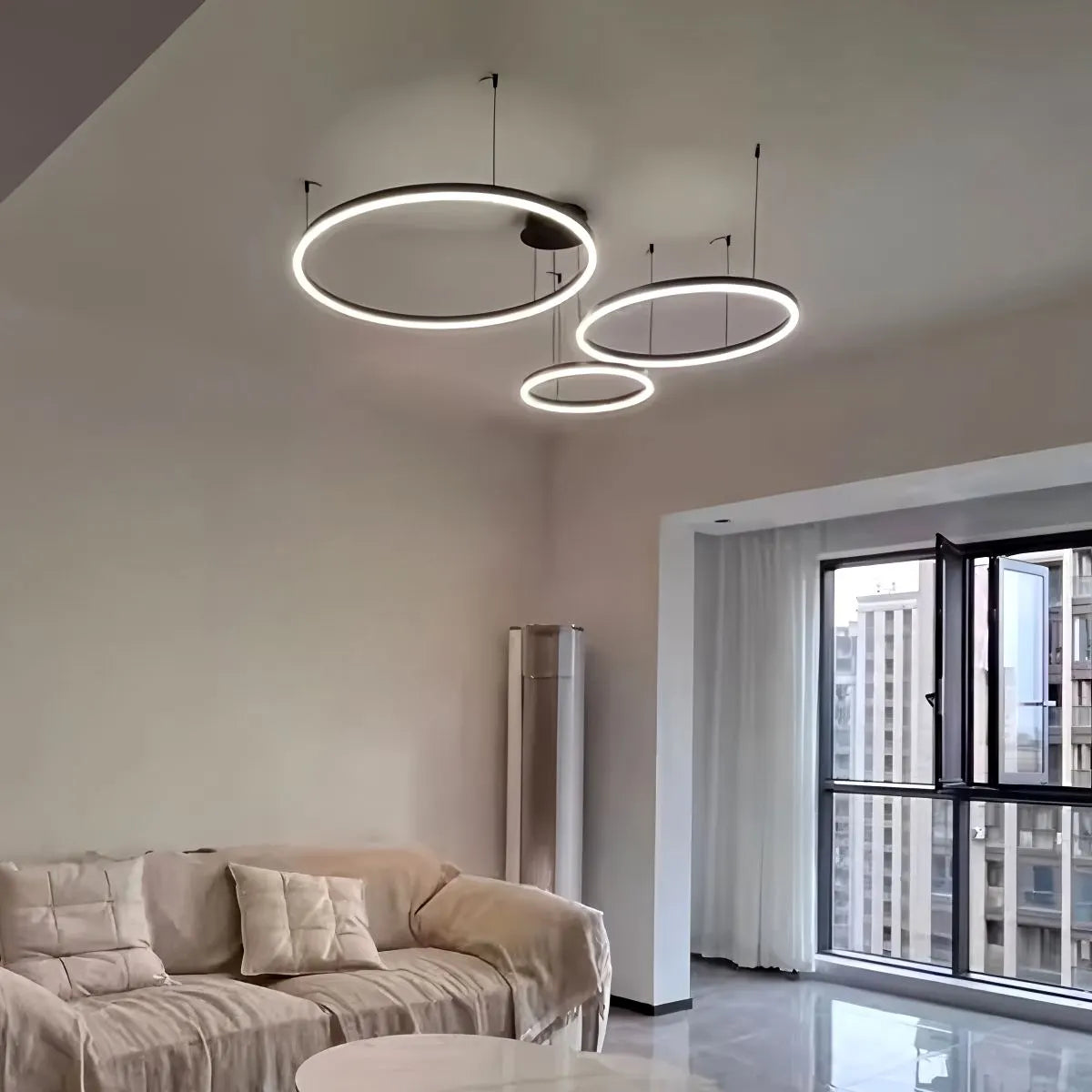 Antizer Modern Wireless Ring Chandelier Ceiling Lamp