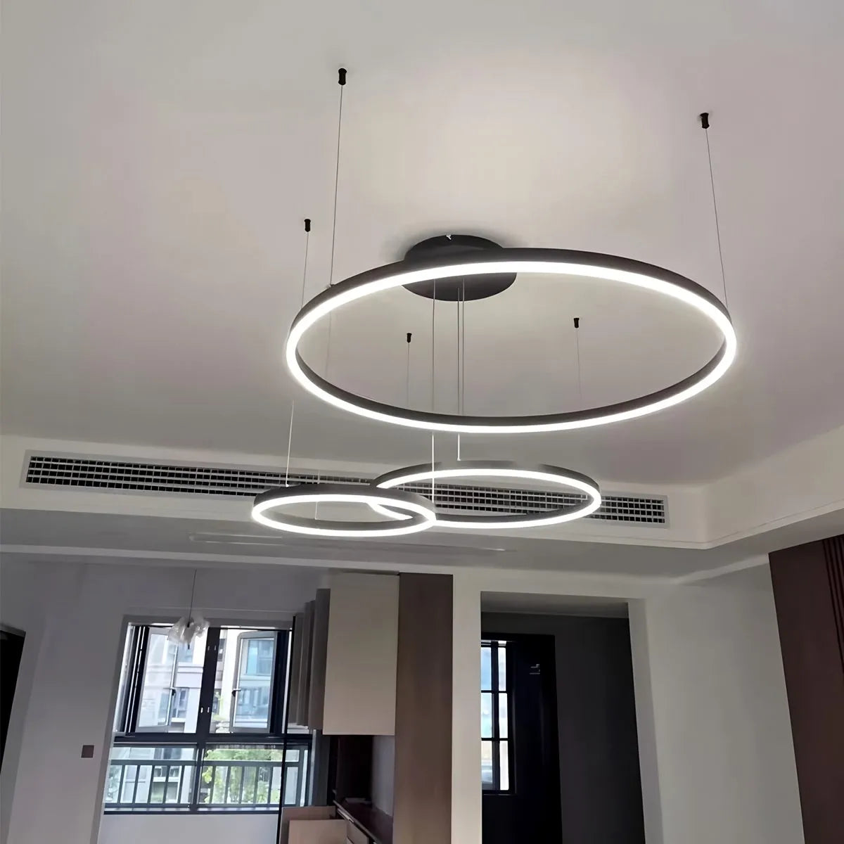 Antizer Modern Wireless Ring Chandelier Ceiling Lamp