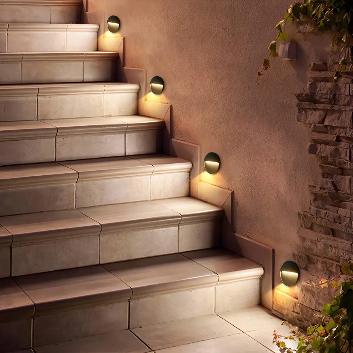 Antizer Round & Square Outdoor Waterproof Wall Light
