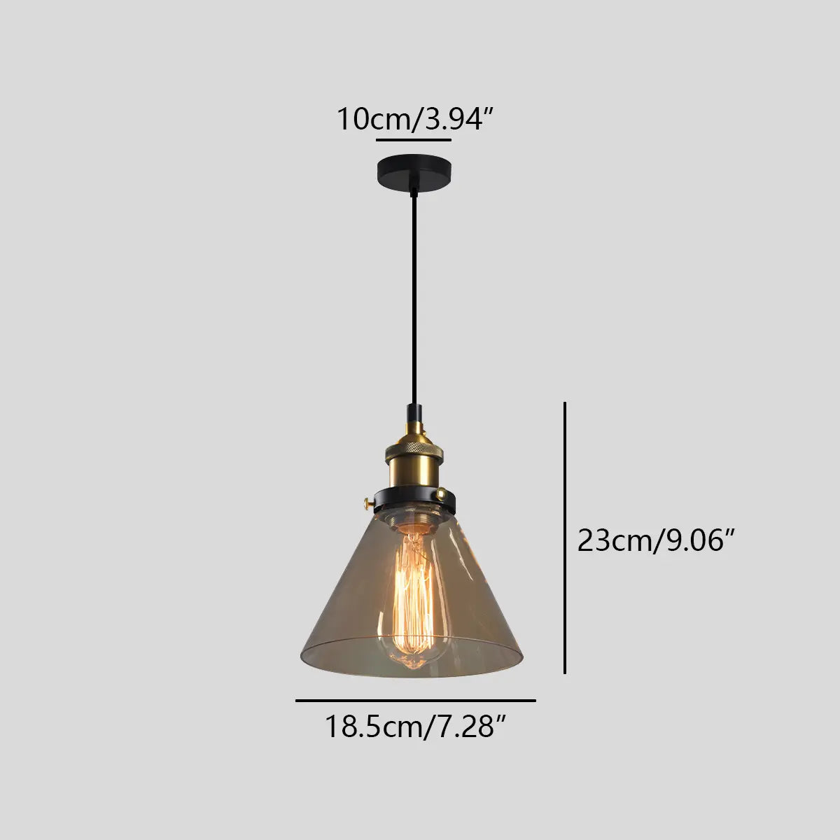 Antizer Mabel Glass Pendant Light for Kitchen Island