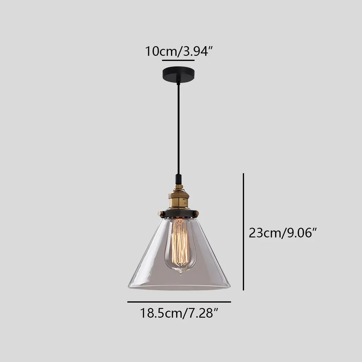 Antizer Mabel Glass Pendant Light for Kitchen Island