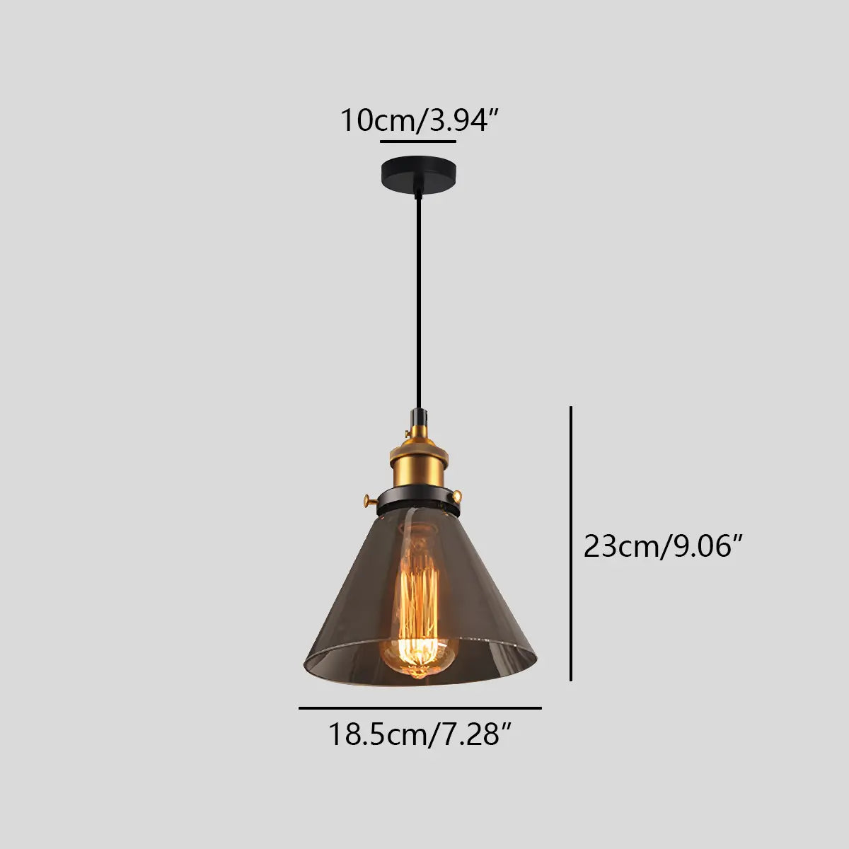 Antizer Mabel Glass Pendant Light for Kitchen Island
