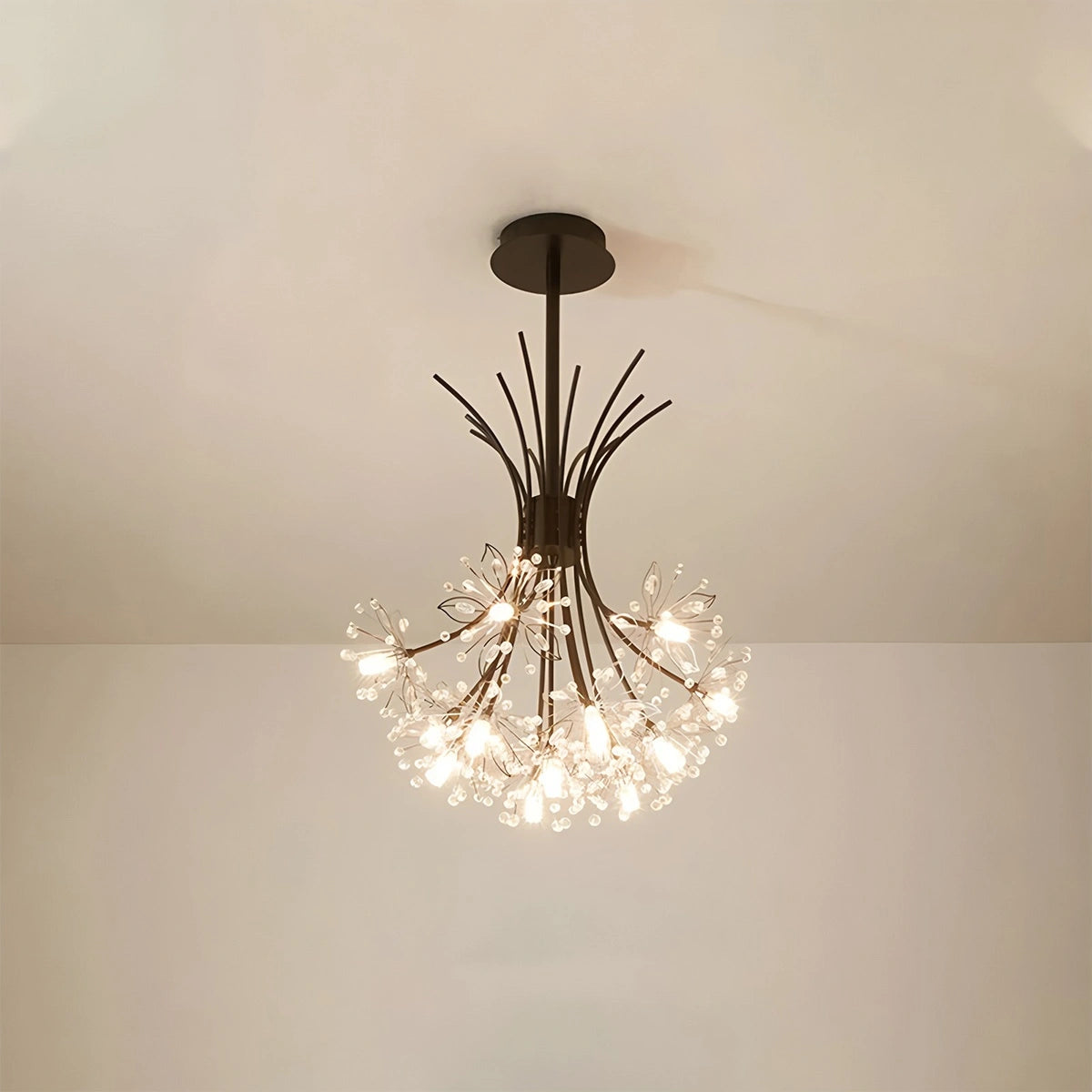 Antizer Gypsophila Bouquet Crystal Flower Chandelier