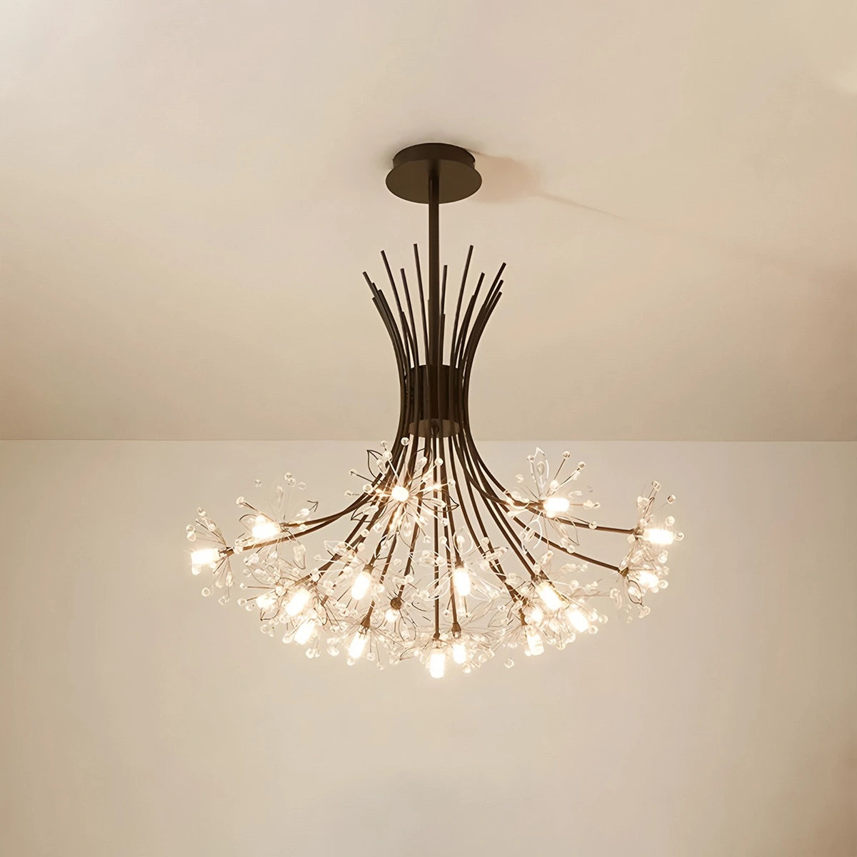 Antizer Gypsophila Bouquet Crystal Flower Chandelier