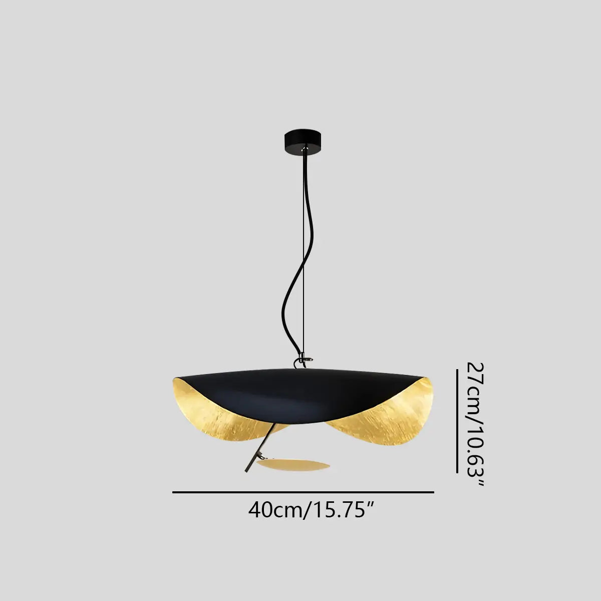 Antizer Modern Sculptural Leaf Pendant Light