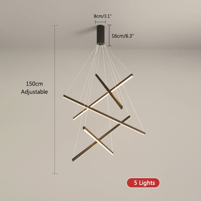 Antizer Custom Multi Light Sticks LED Chandelier
