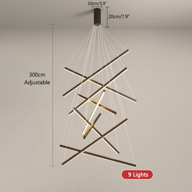 Antizer Custom Multi Light Sticks LED Chandelier