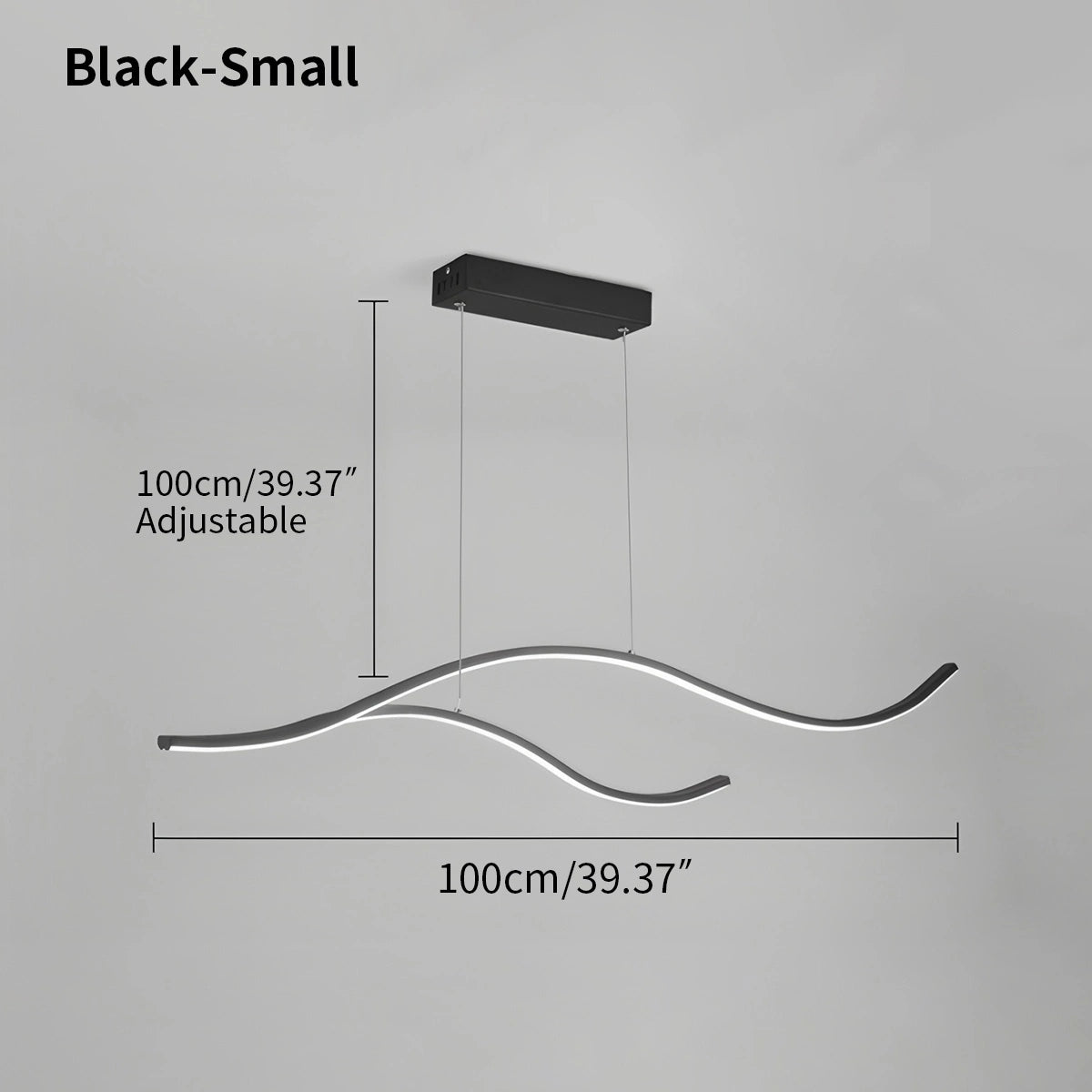 Antizer Modern Waves Hanging Pendant Light