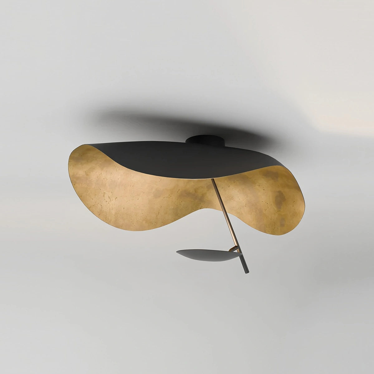Antizer Sculptural Waveform Ceiling Light for Living Room