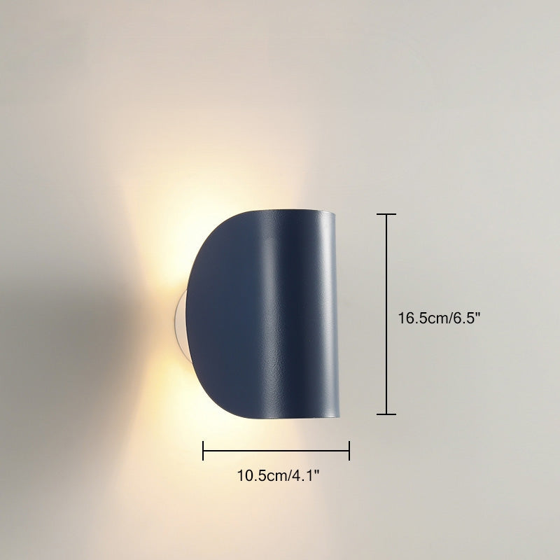 Antizer Adjustable Half Shade Wall Sconce
