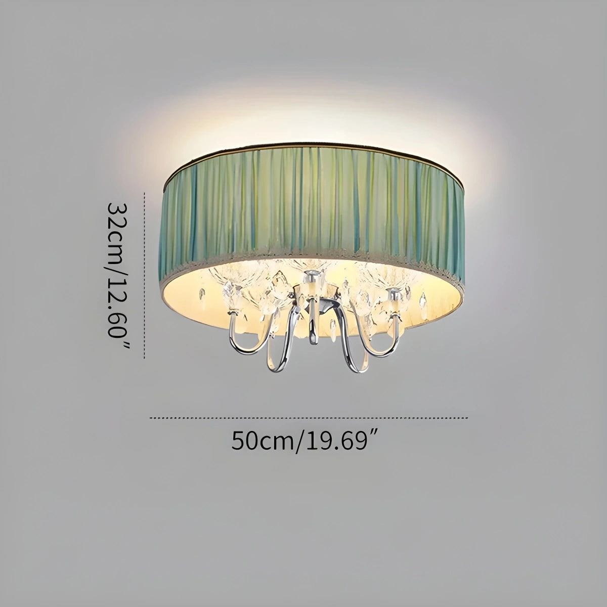 Antizer Alloy Luxury Crystal Pendant Light for Living Room