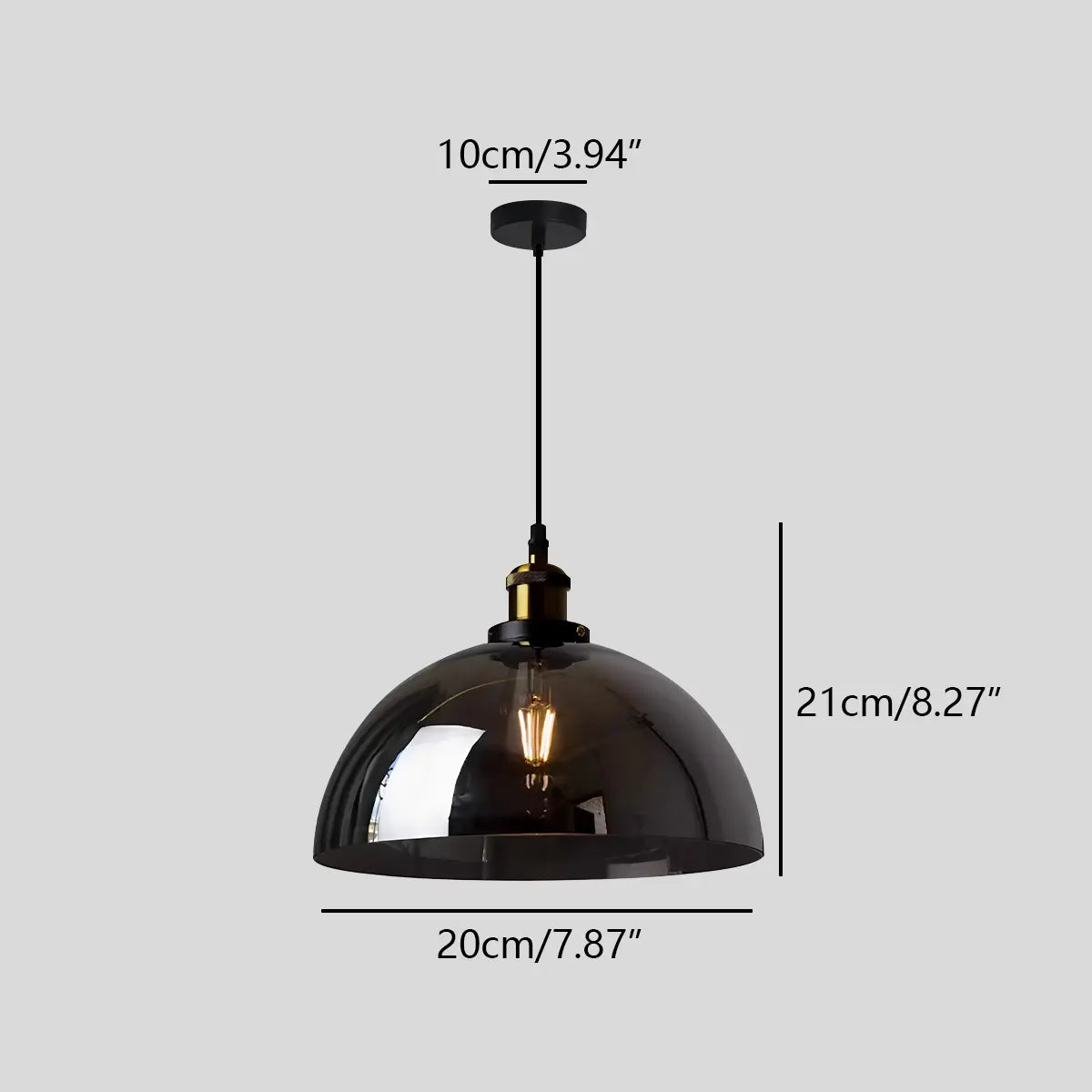 Antizer Mabel Glass Pendant Light for Kitchen Island